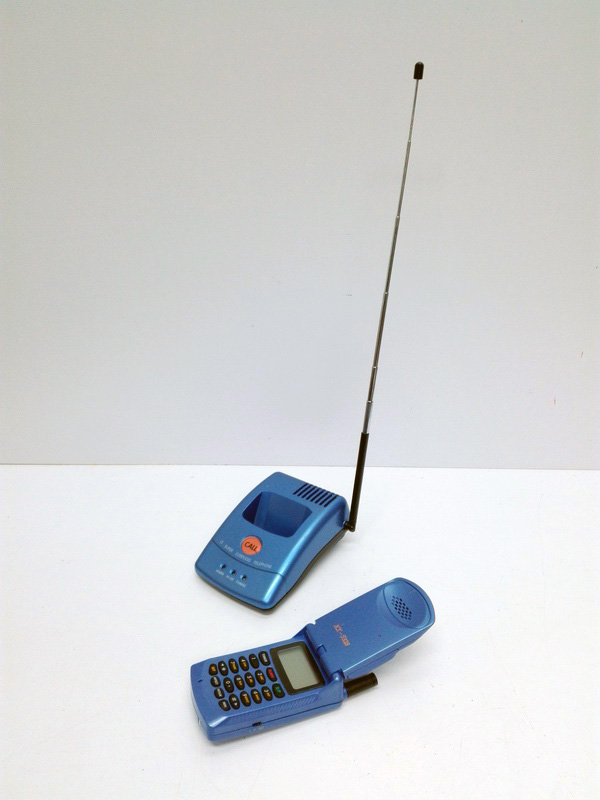 telefono inalambrico color azul met.panaphone asia japon 13x9x12.5 1u